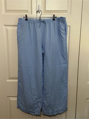 Stars Above Plus Size Pajama Sleep Pants Lounge Pants Blue Stripes Size XXL VGUC